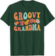 Groovy Grandma Retro Colorful Flowers Design Grandmother T-Shirt - T-Shirt | Forest