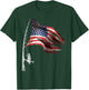 Fishing American Flag Fisherman Patriotic Day 4th of July T-Shirt - T-Shirt | Forest