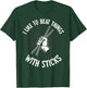 Funny Drumming Art Women Drumline Drum Set Drummer T-Shirt - T-Shirt | Forest