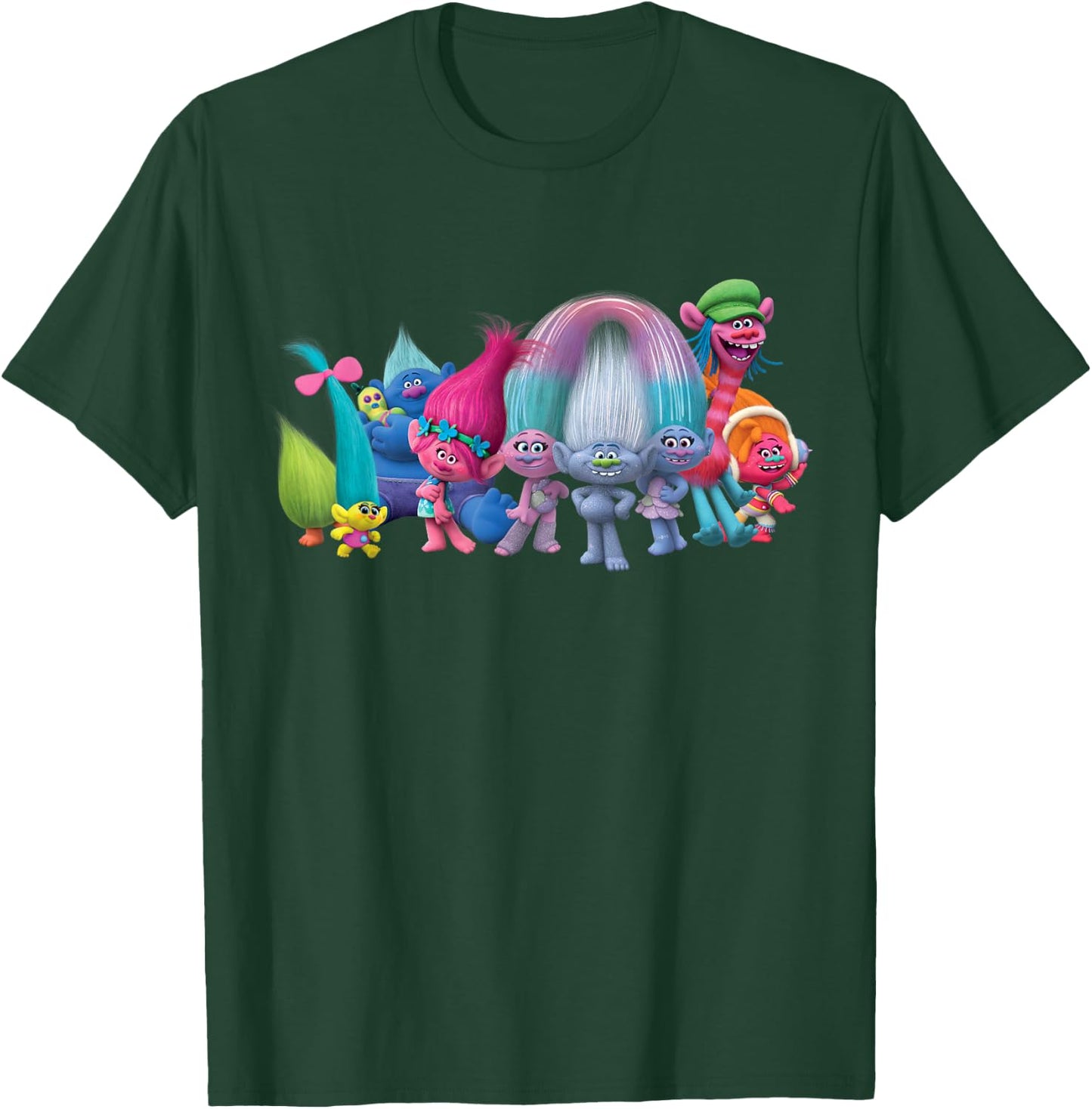 DreamWorks Trolls All Troll Friends Small T-Shirt - T-Shirt | Forest