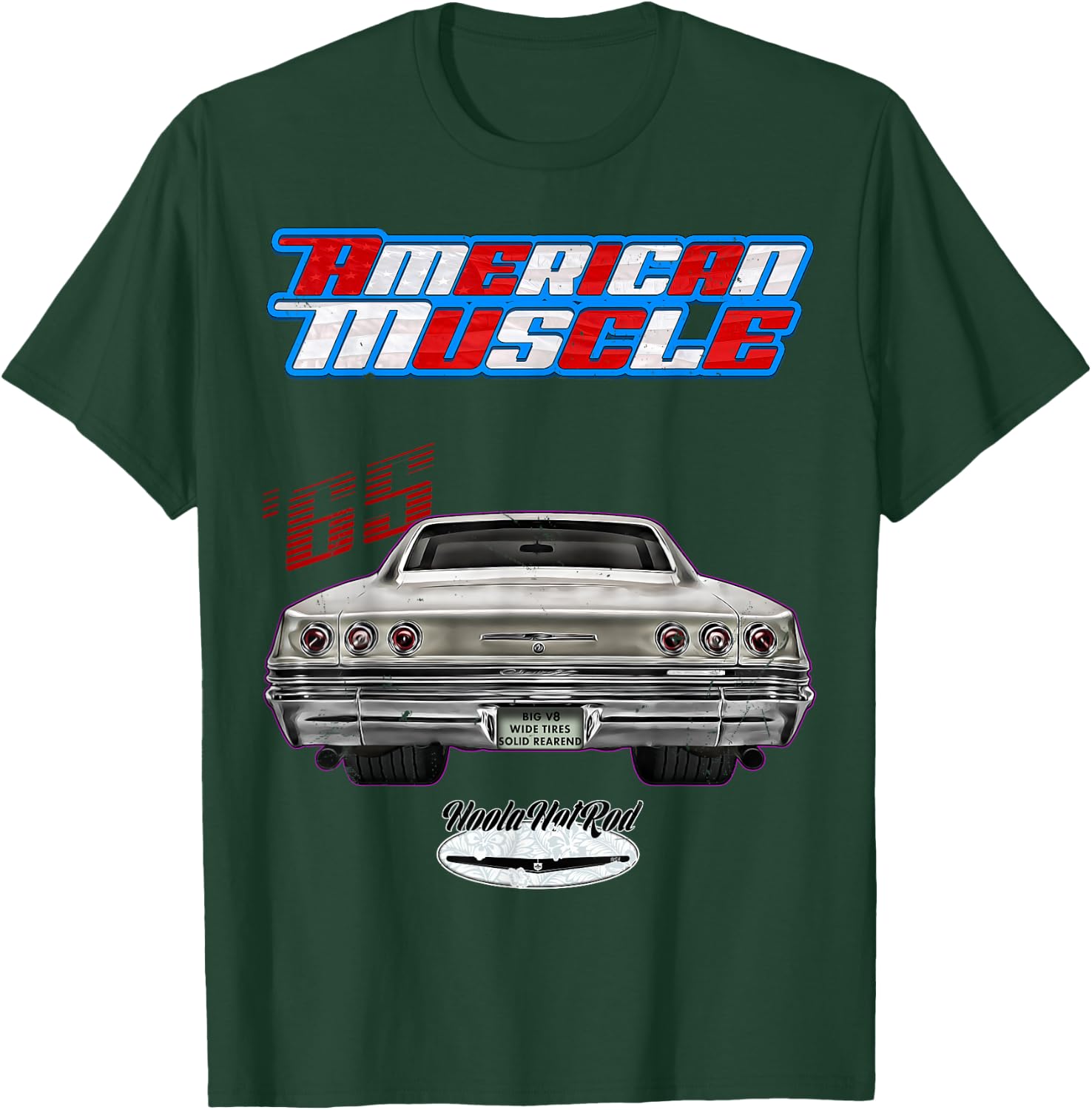 1965,65,Hotrod,Impala,Biscayne,Del Ray,Delray,Muscle Car,USA T-Shirt - T-Shirt | Forest