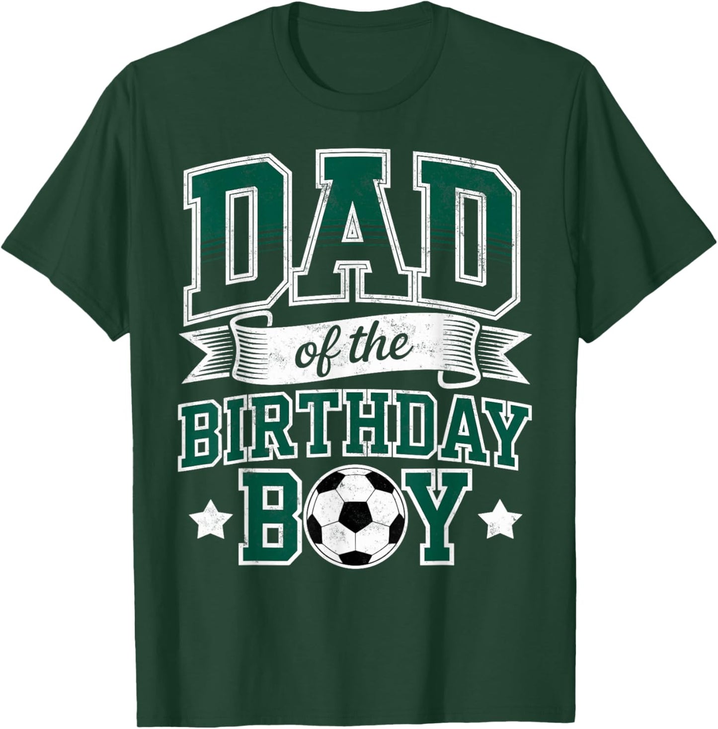 Dad of the Birthday Boy Soccer Goalie Bday Player Father Fan T-Shirt - T-Shirt | Forest