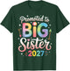 Promoted to Big Sister 2027 Soon to Be Big Sister 2027 Girls T-Shirt - T-Shirt | Forest