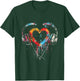 Headphones Music DJ Artwork Heart Music Lover Techno EDM T-Shirt - T-Shirt | Forest