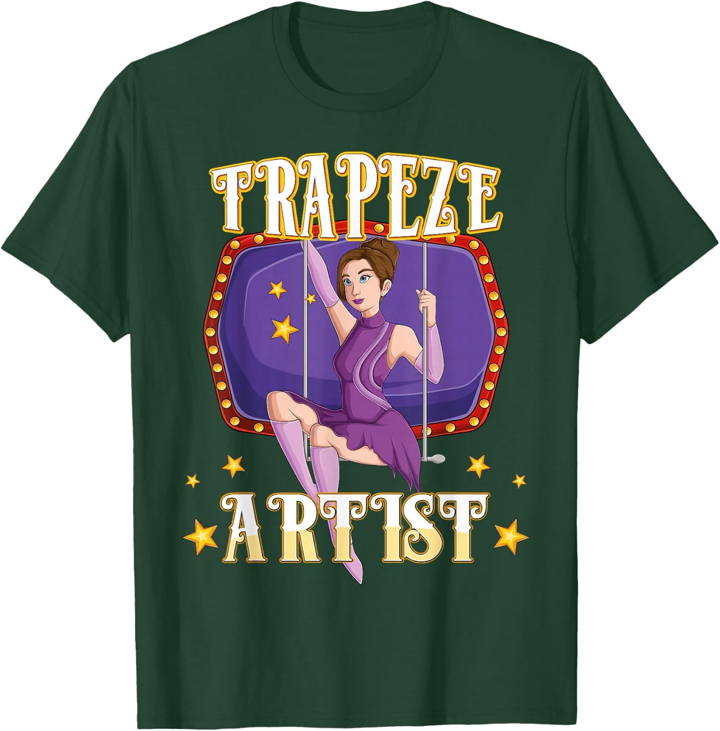 Circus Trapeze Artist Costume Staff Carnival Lover Men Women T-Shirt - T-Shirt | Forest