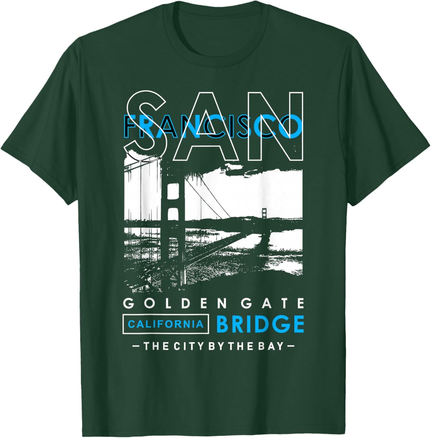 San Francisco Golden Gate Bridge California T-Shirt - T-Shirt | Forest