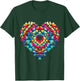 Vibrant Heart Tie-Dye Explosion Colorful rainbow Love T-Shirt - T-Shirt | Forest