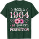 61 Year Old Made In 1964 Floral 61st Birthday Gift T-Shirt - T-Shirt | Forest