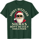 Sigmas Don't Do Ugly Sweaters Christmas Santa Rizz Teen Boys T-Shirt - T-Shirt | Forest