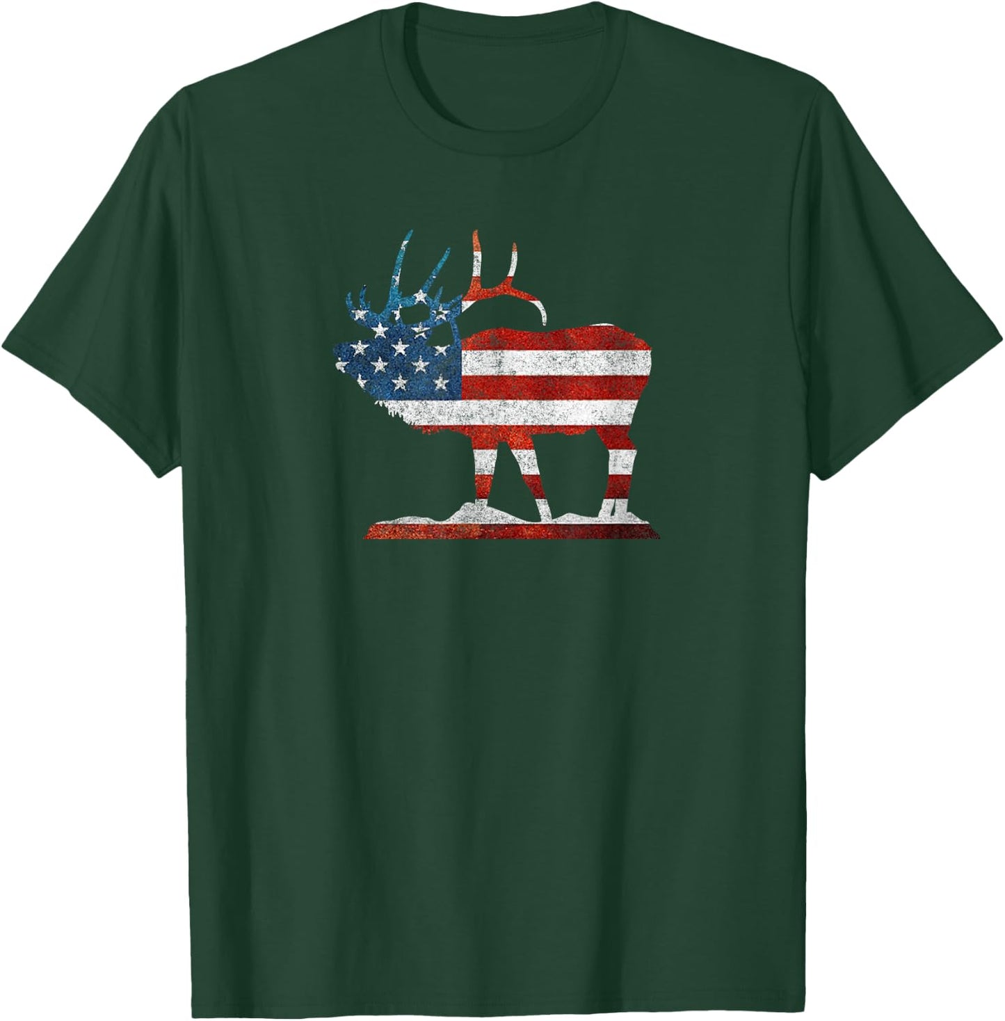 Vintage Bull Elk Shirt American Elk Hunting Gift T-Shirt - T-Shirt | Forest