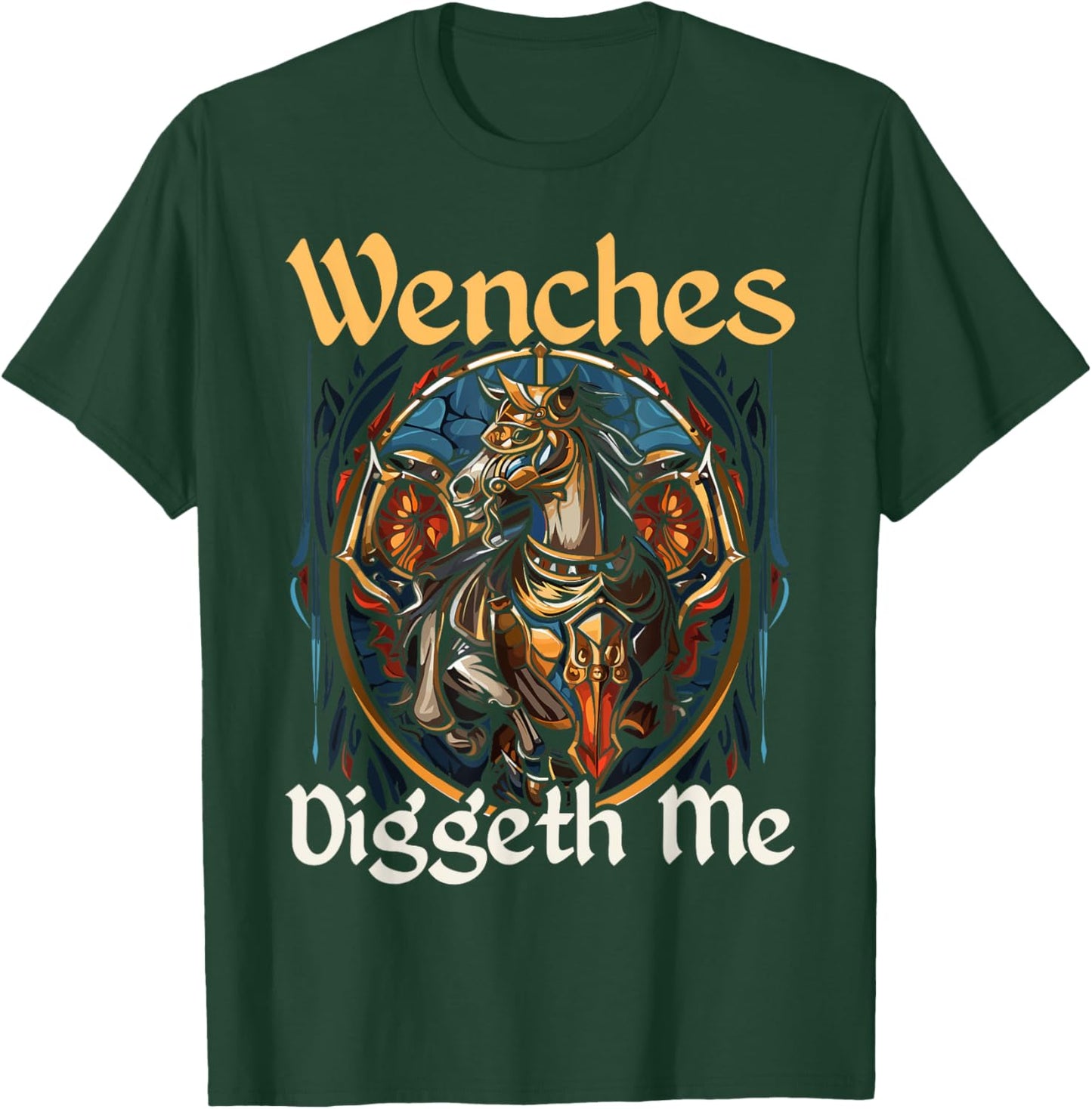 Jousting Medieval Knight Battle Lance Renaissance Joust T-Shirt - T-Shirt | Forest