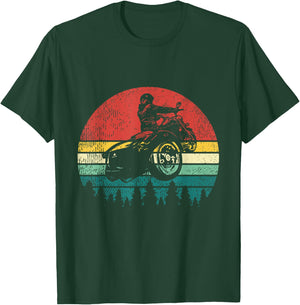 Retro Trike Bike Motorcycle Rider Triker Gift T-Shirt - T-Shirt | Forest