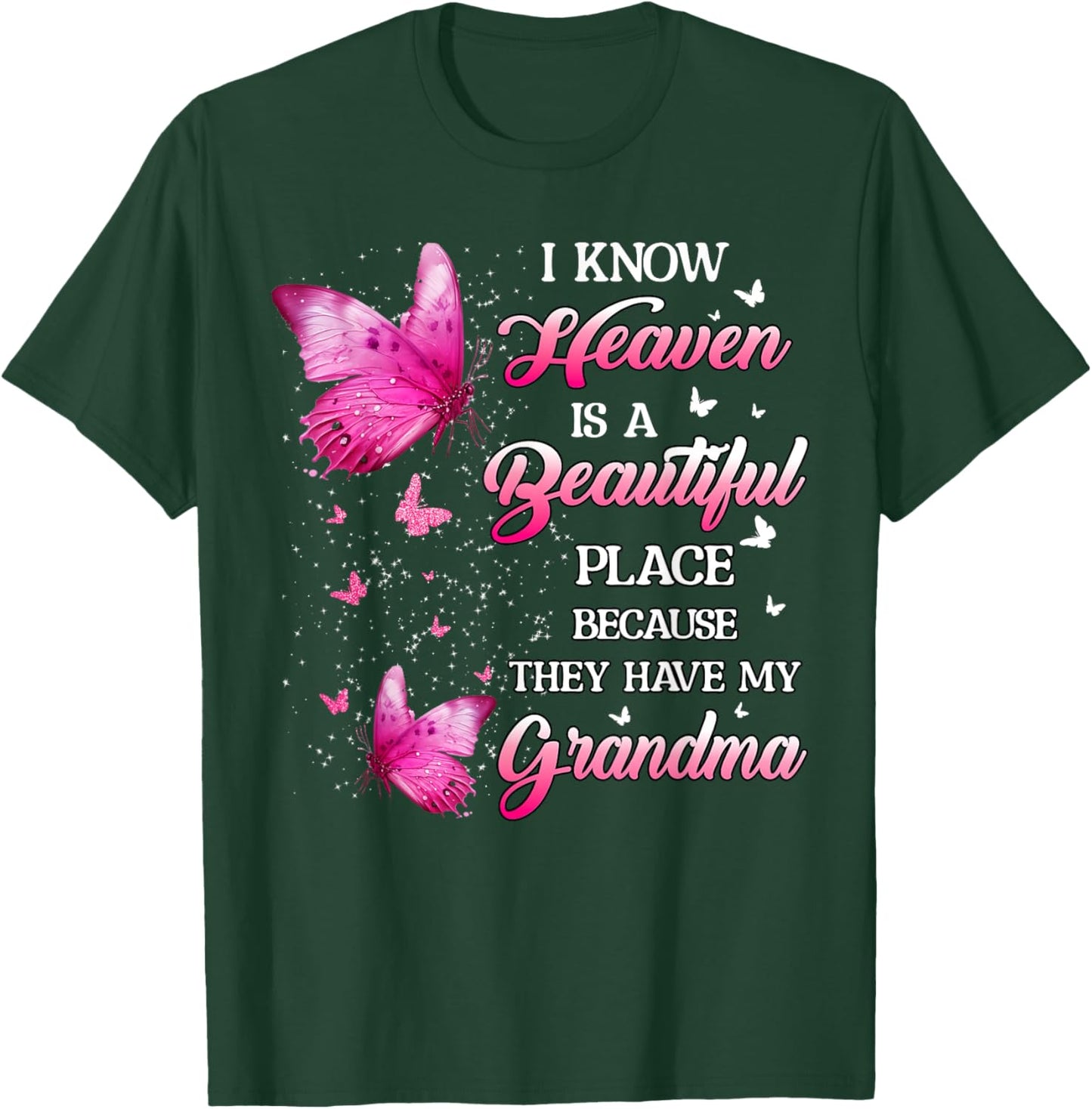 Grandma Is My Guardian Angel In Heaven Memorial Day Women T-Shirt - T-Shirt | Forest