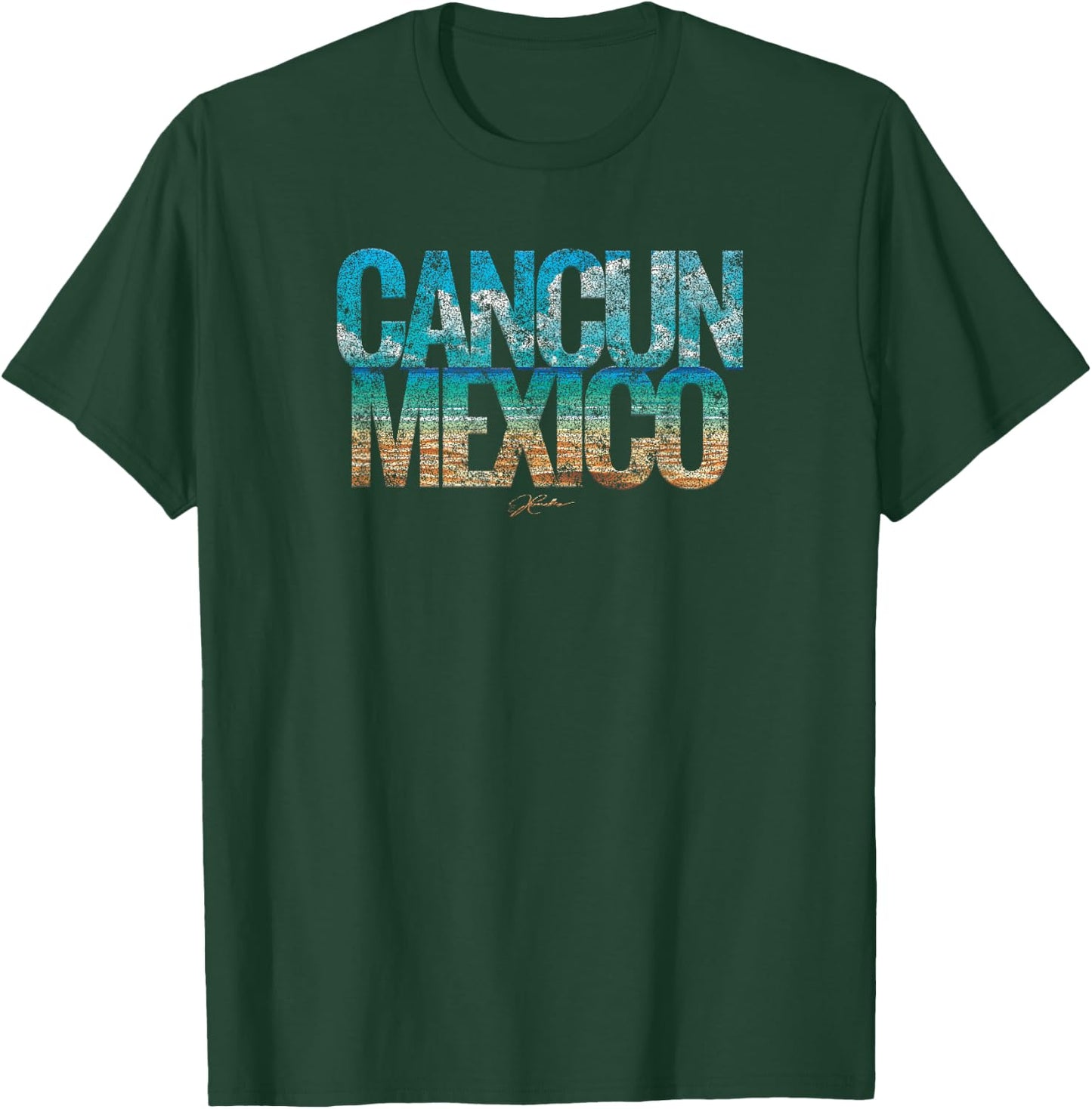 JCombs: Cancun, Mexico, Beach T-Shirt - T-Shirt | Forest