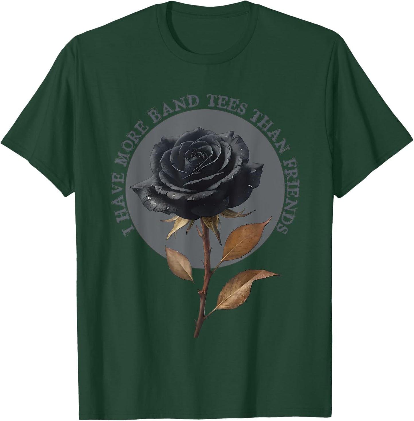 I have more band than friends Goth Punk Emo Gift T-Shirt - T-Shirt | Forest