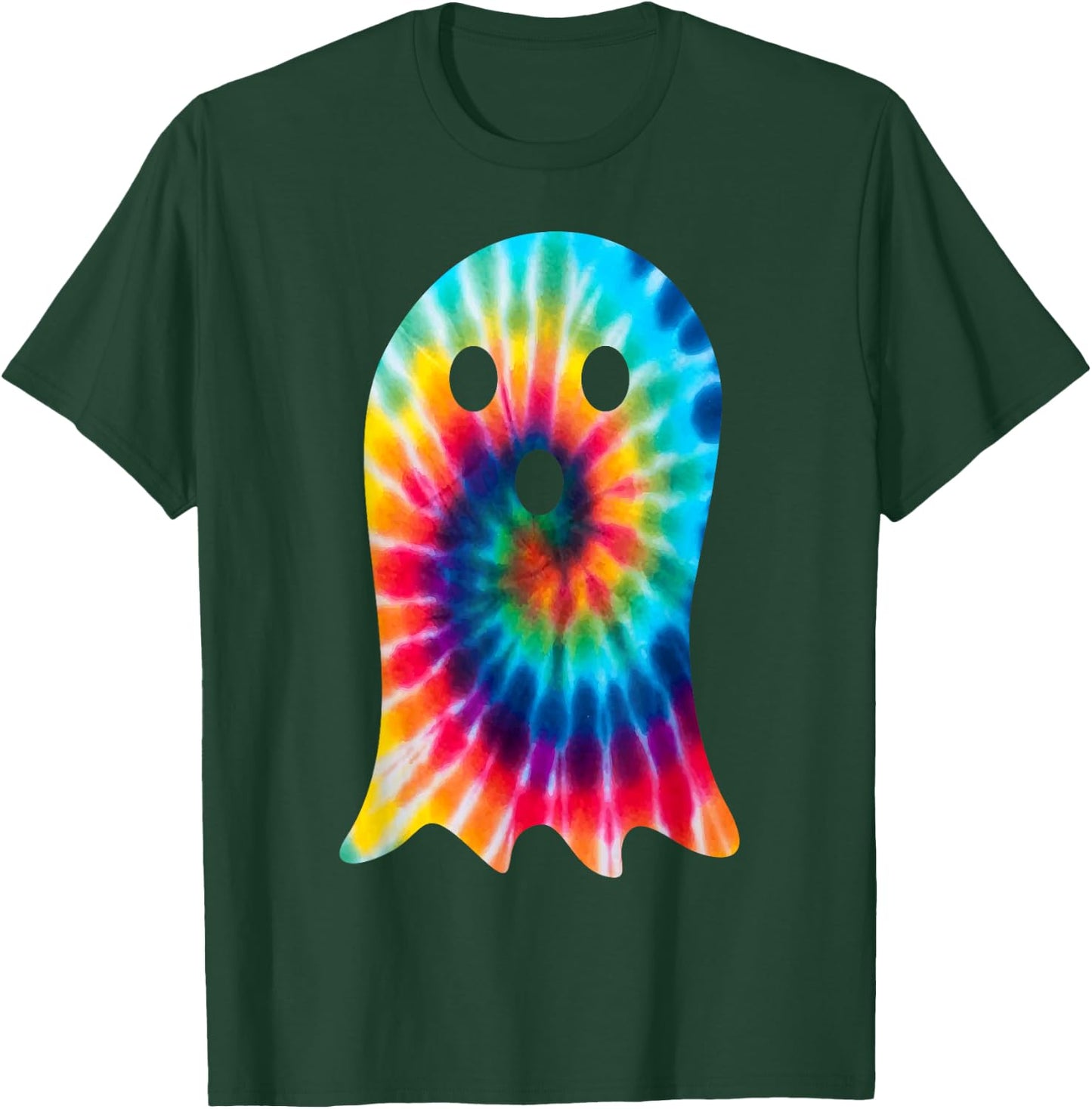 Funny Group Matching Tie Dye Ghost Costume Halloween Party T-Shirt - T-Shirt | Forest