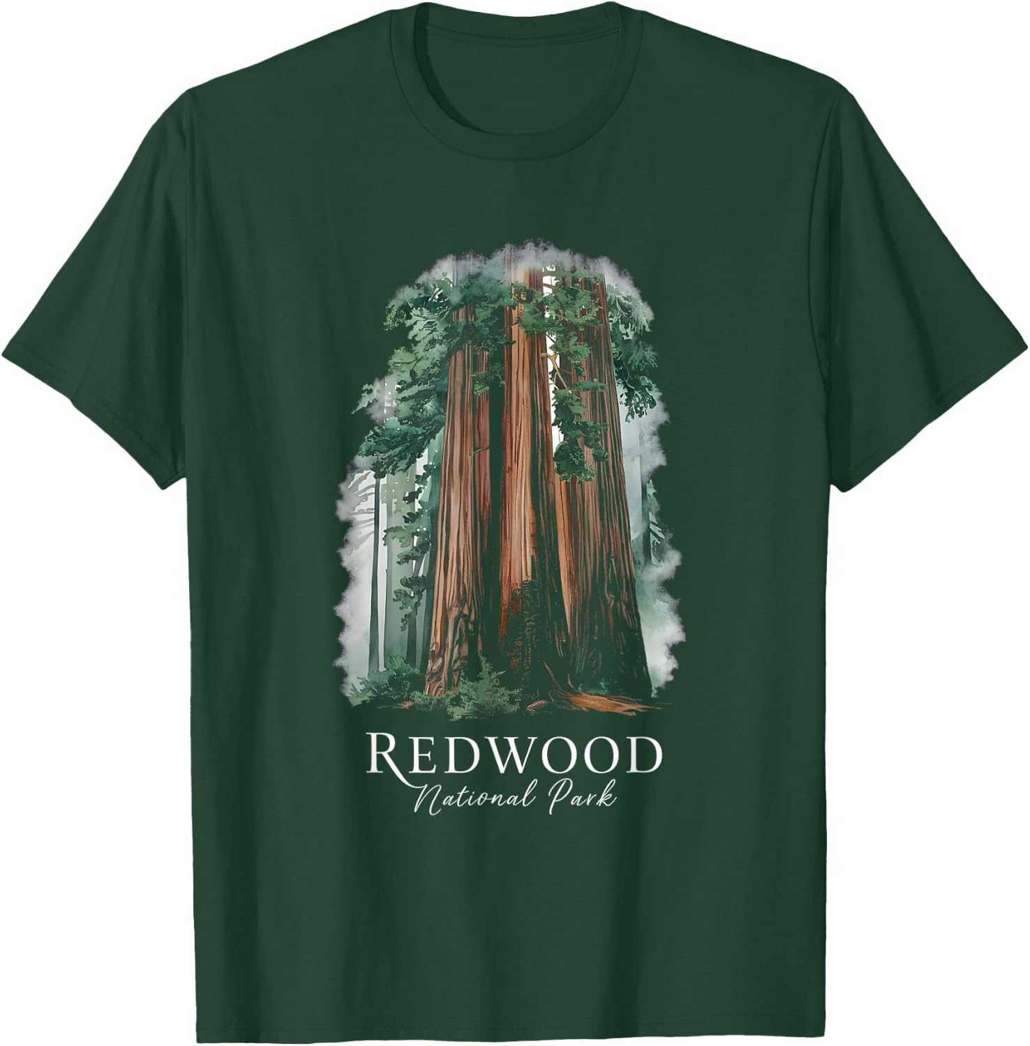 Redwood National Park Souvenir California Outdoors Nature T-Shirt - T-Shirt | Forest
