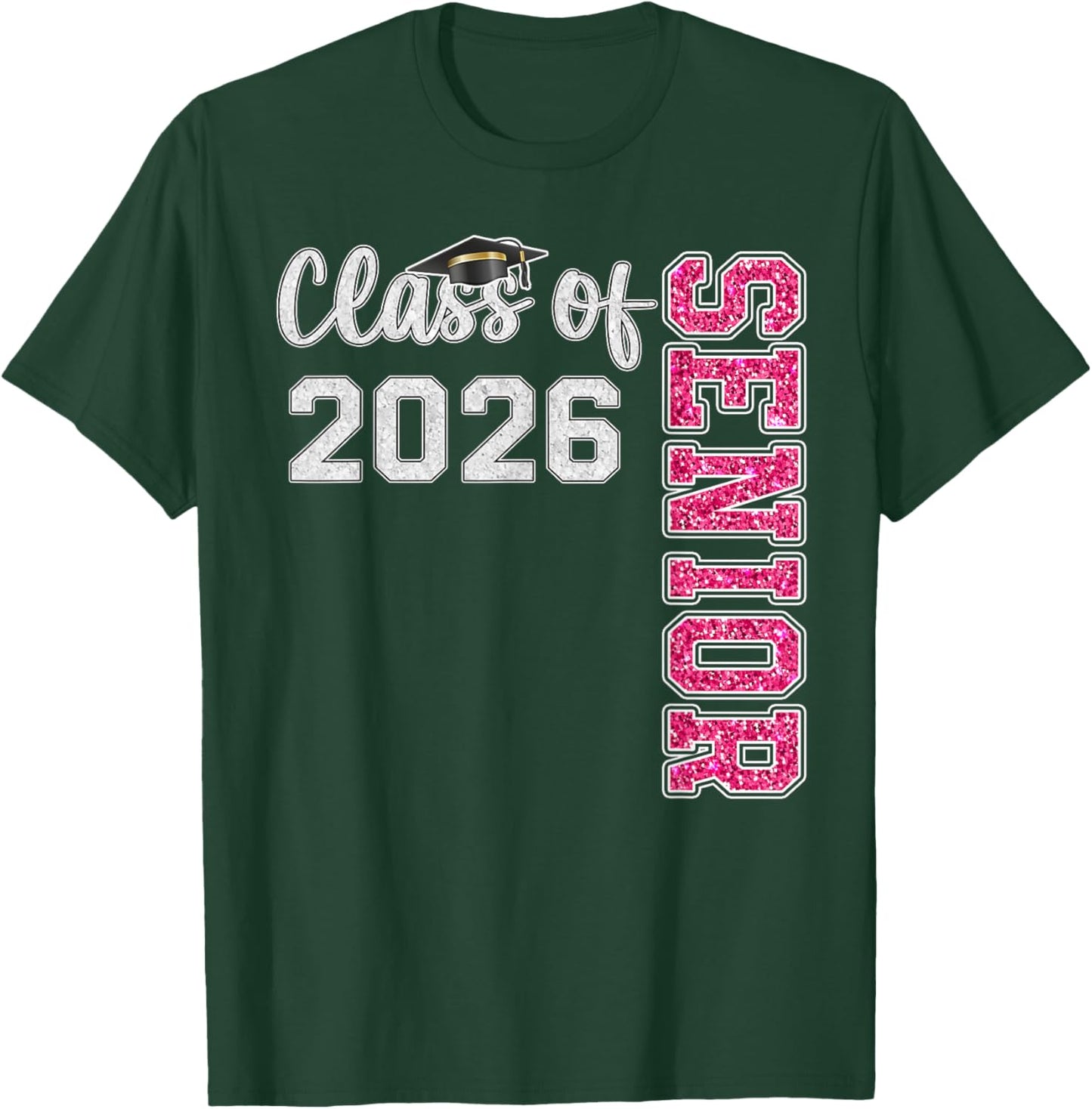Girls Senior Class of 2026 Graduation 2026 T-Shirt - T-Shirt | Forest