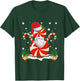 Funny Christmas Peppermint Candy Cane Snowman Decoration T-Shirt - T-Shirt | Forest