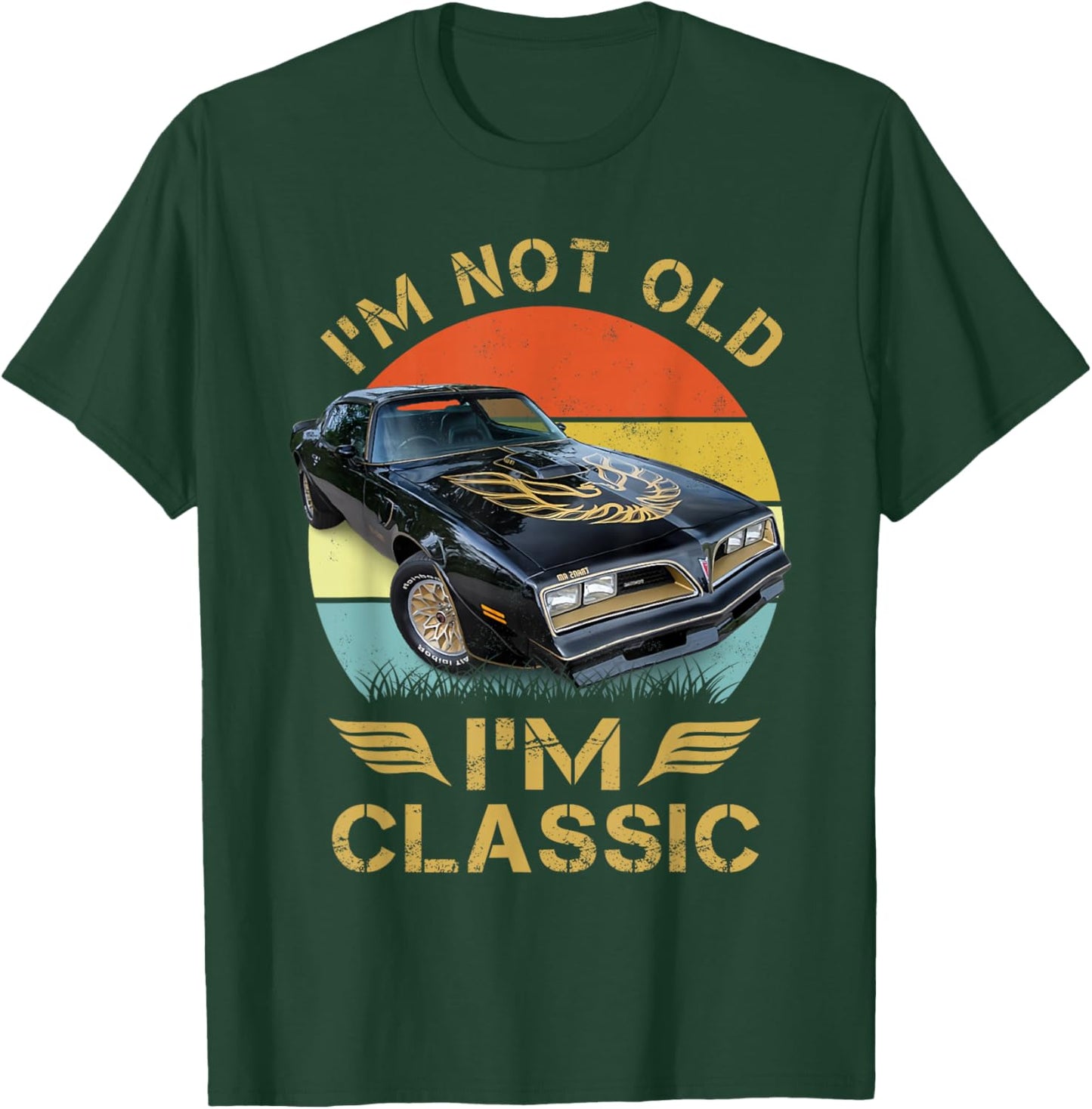1977 77 trans am vintage black car MUSCLE CARS 70s CLASSIC T-Shirt - T-Shirt | Forest
