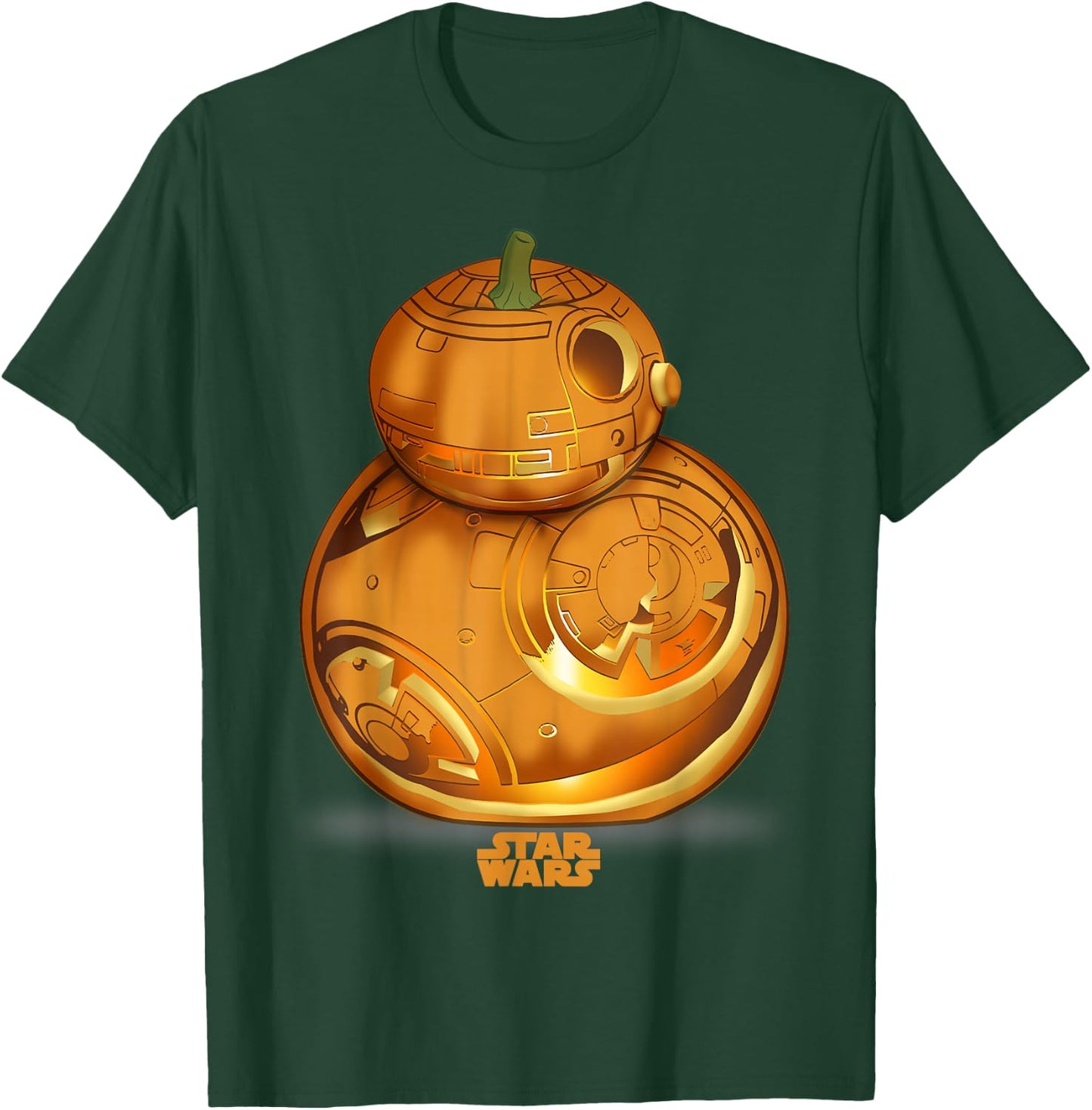 Star Wars The Force Awakens BB-8 Carved Pumpkin Halloween T-Shirt - T-Shirt | Forest