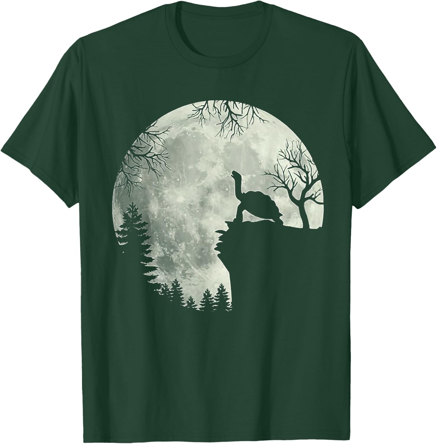 Turtle With Moon T-Shirt - T-Shirt | Forest