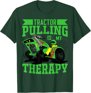 Tractor Towing Full Pull - Men's Black Small Classic Fit Short Sleeve Tractor Pulling Motorsport T-Shirt - T-Shirt | Forest