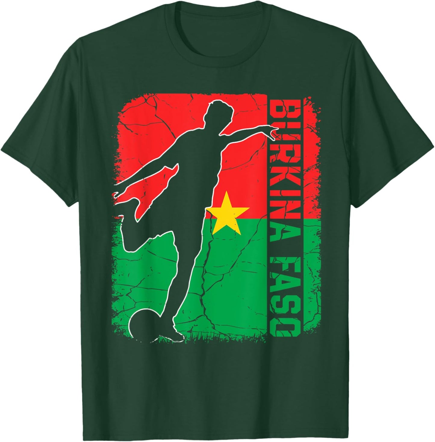 Burkina Faso Soccer Team Burkina Faso Flag Jersey Football T-Shirt - T-Shirt | Forest