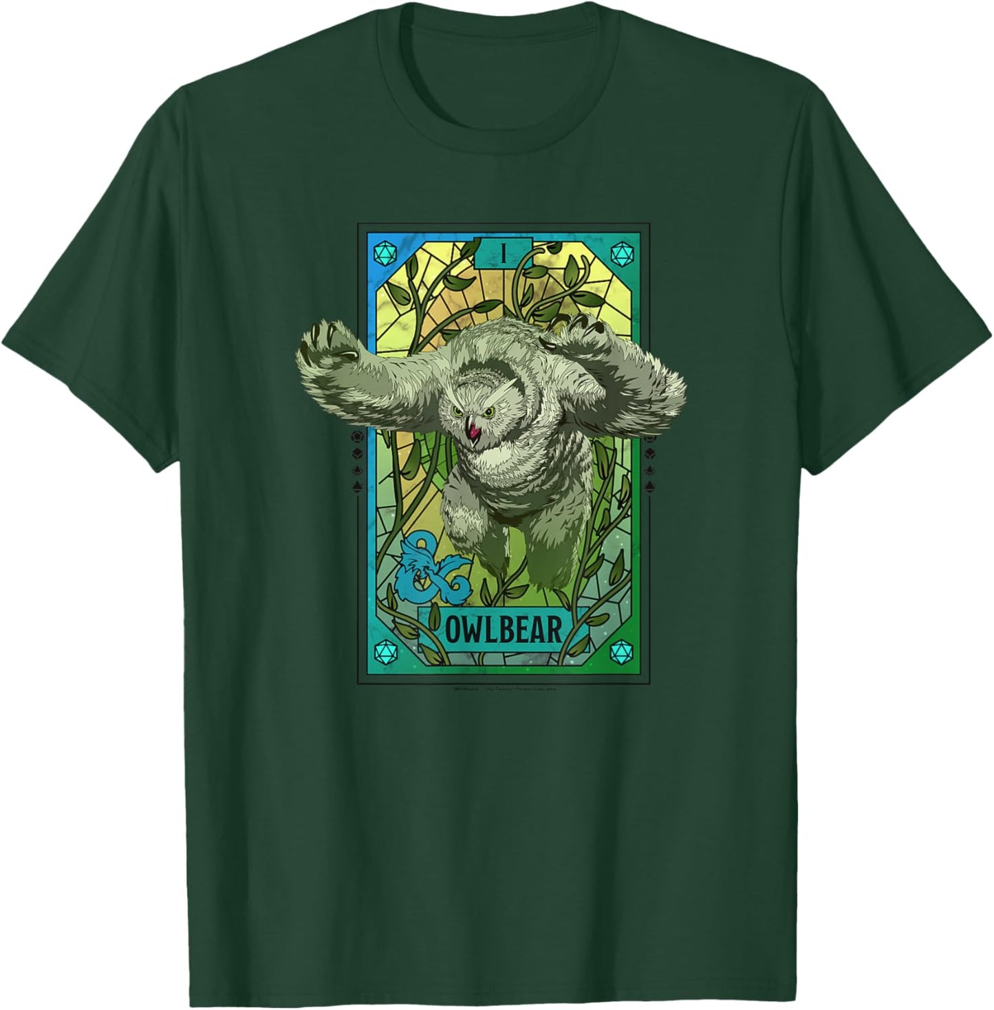 Dungeons & Dragons: Honor Among Thieves Owlbear Tarot Card T-Shirt - T-Shirt | Forest