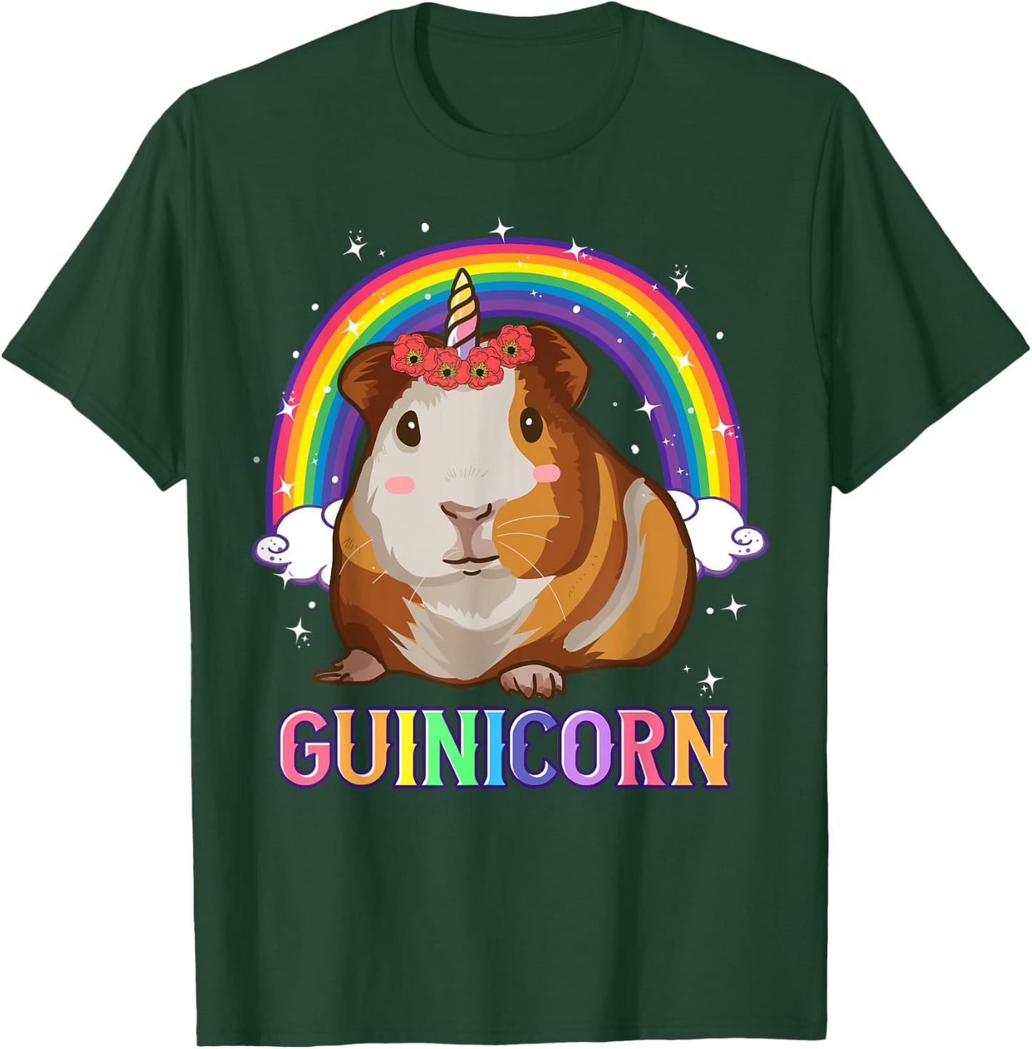 Guinea Pig Shirts For Girls Guinea Pig Unicorn Guinicorn T-Shirt - T-Shirt | Forest