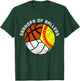 Grandpa Of Ballers Funny Softball Volleyball Basketball T-Shirt - T-Shirt | Forest