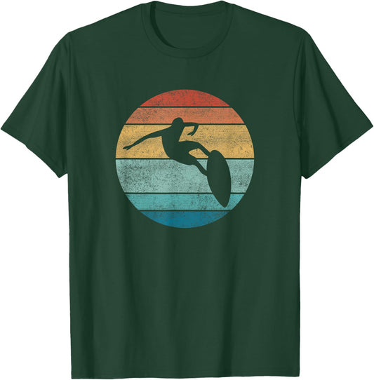 Surfing Surfboard Vintage Retro Surfboarder Surfer Beach Men Women Girls Kids T-Shirt - T-Shirt | Forest