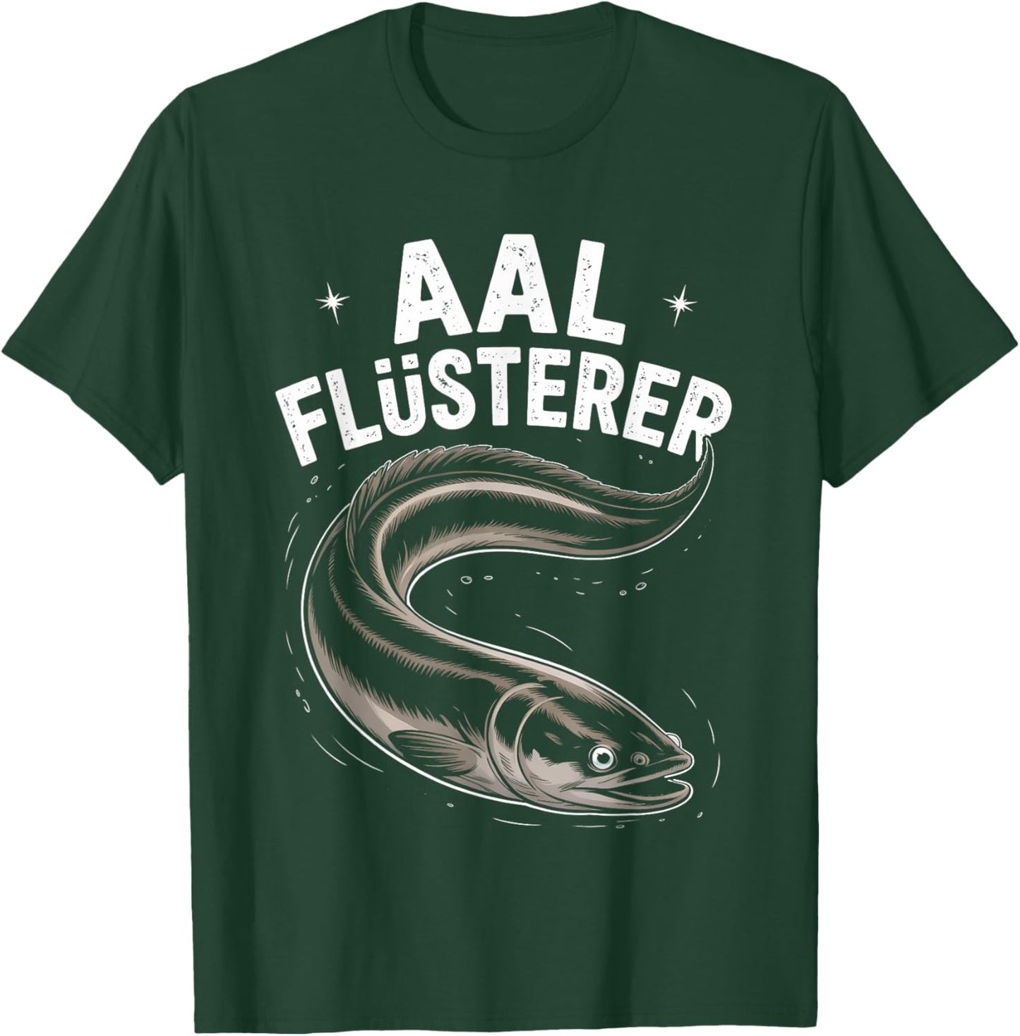Aalflüsterer Angler Geschenk Lustig Fischer Angeln Aal T-Shirt - T-Shirt | Forest