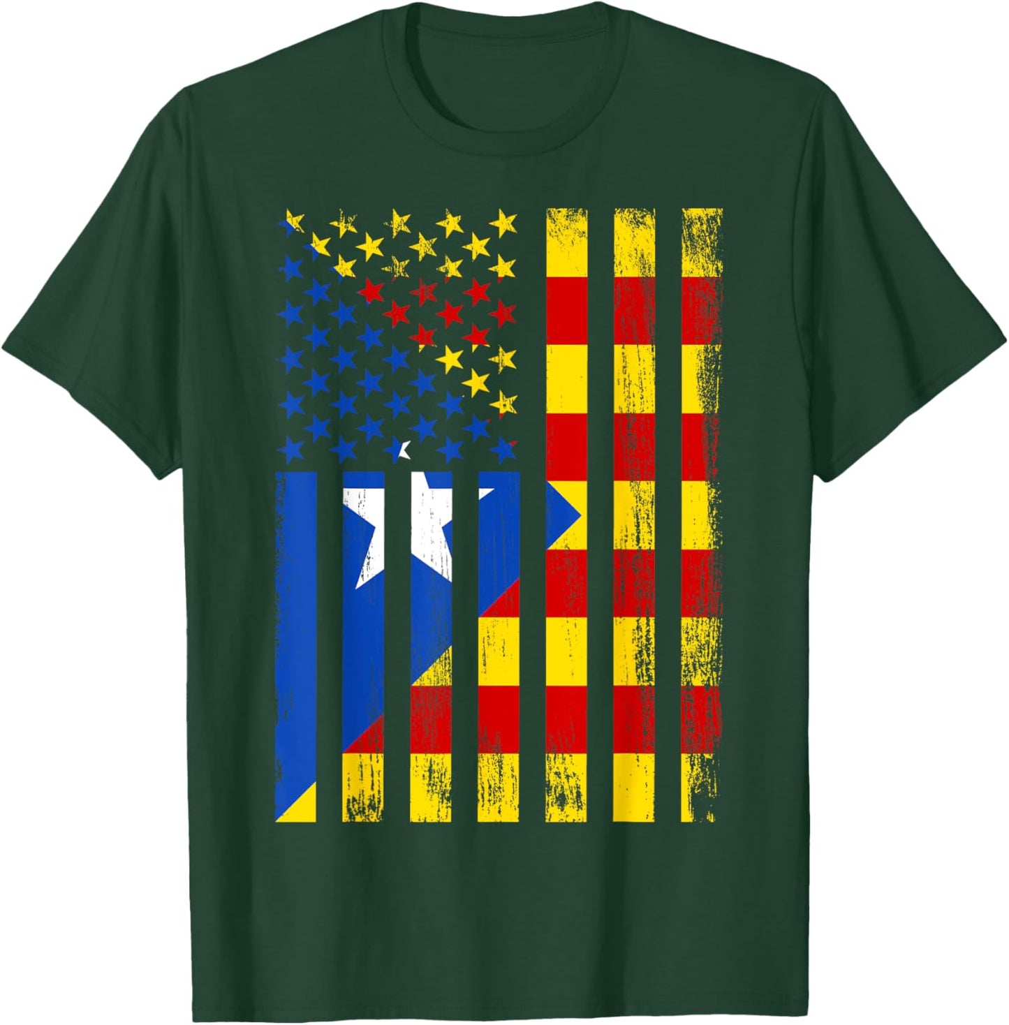 Catalonia & USA T-Shirt - T-Shirt | Forest