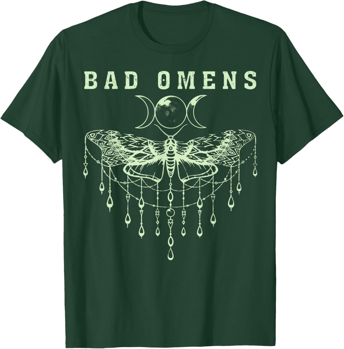 Retro Vintage Bad Omens Moth Men Kids Youth T-Shirt - T-Shirt | Forest