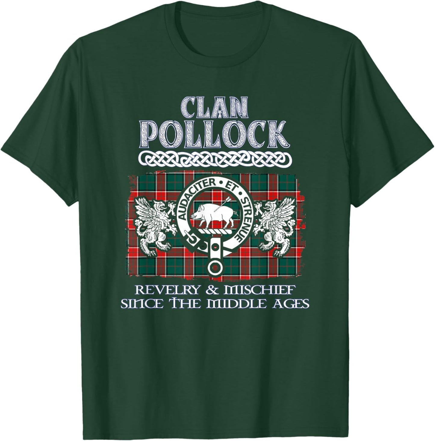 Clan Pollock Scottish Pollock Family Name T-Shirt - T-Shirt | Forest