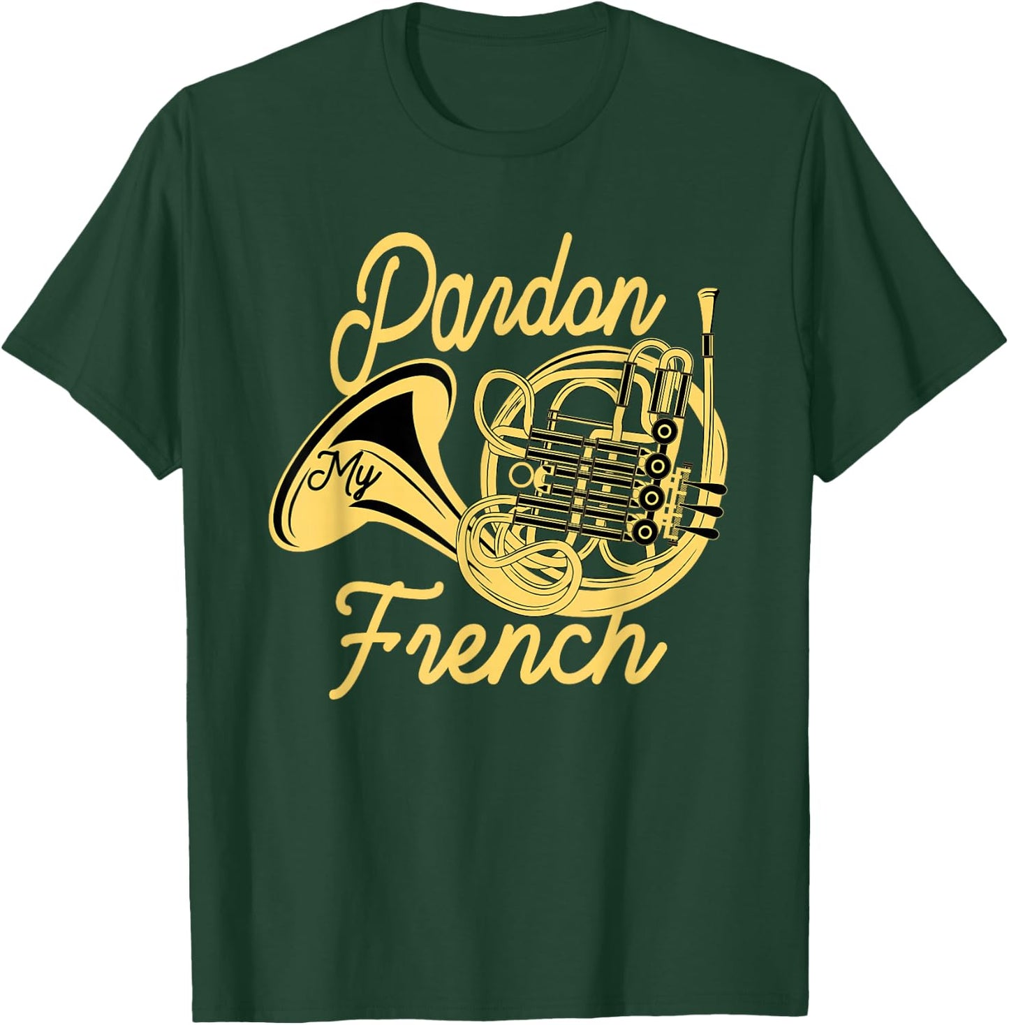 Great French Horn Gift Horn Player T-Shirt - T-Shirt | Forest