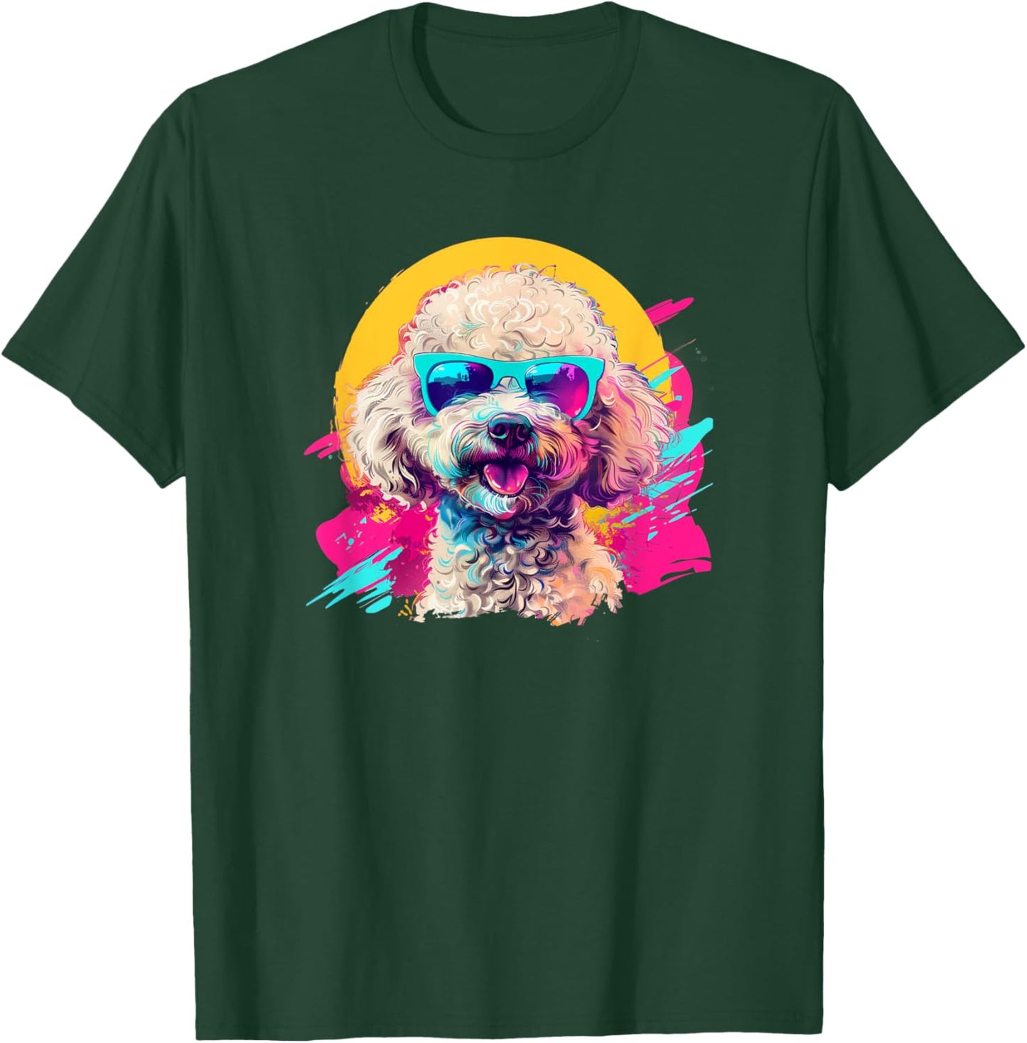Cute Funny Retro Vintage 80s Poodle Lover T-Shirt - T-Shirt | Forest