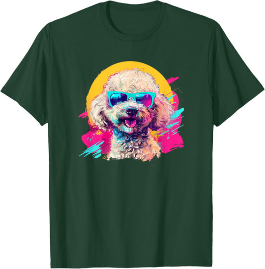 Cute Funny Retro Vintage 80s Poodle Lover T-Shirt - T-Shirt | Forest