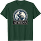 Athena Ancient Greek Goddess T-Shirt - T-Shirt | Forest