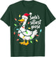 Santa's Silliest Goose Funny Christmas T-Shirt - T-Shirt | Forest