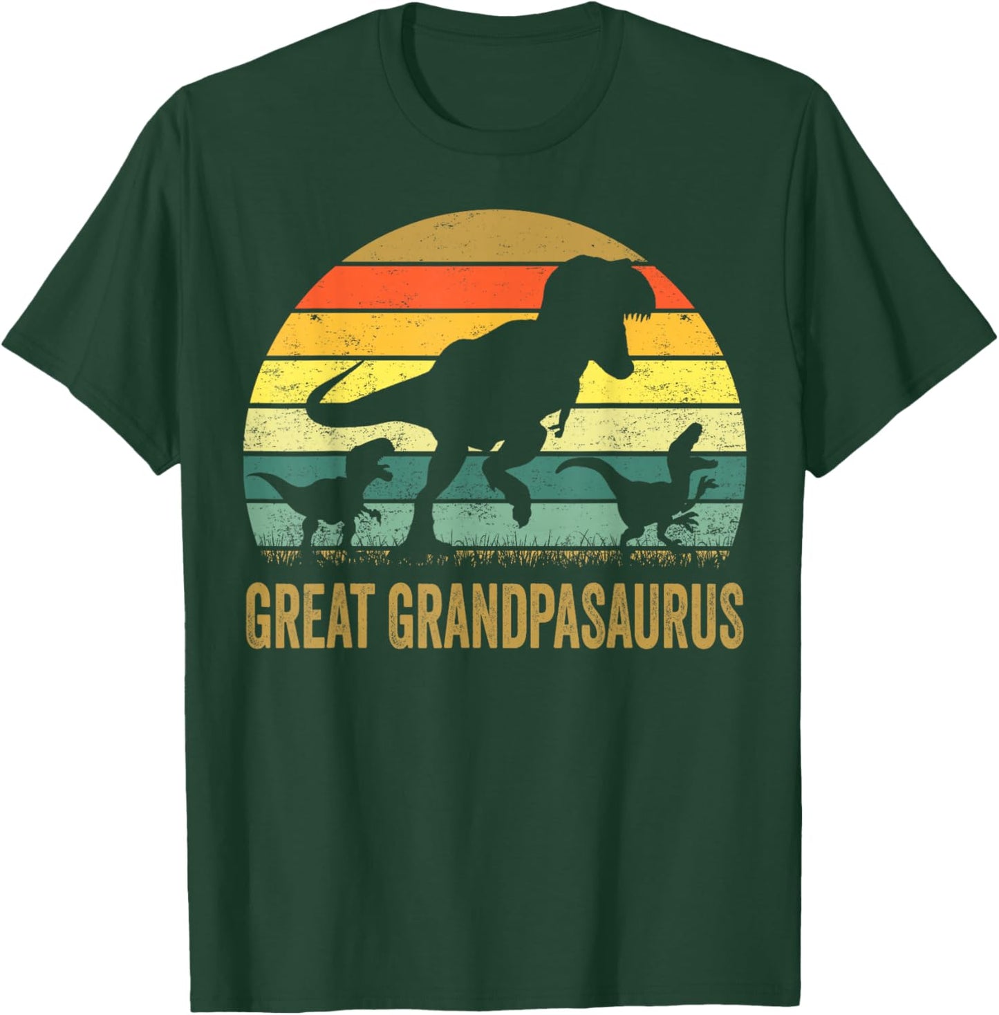 Great Grandpa Dinosaur T Rex Great Grandpasaurus 2 kids T-Shirt - T-Shirt | Forest