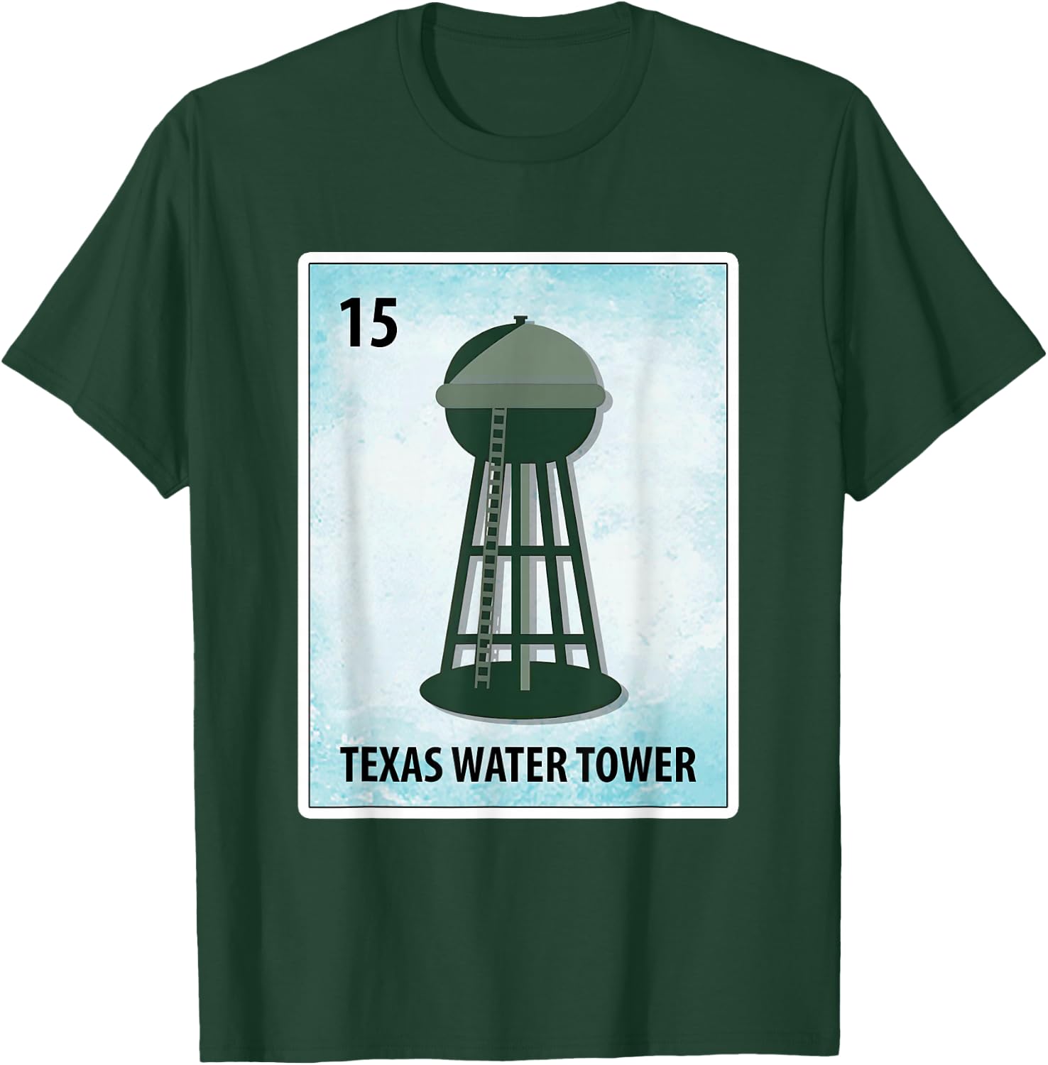 Water Tower Mexican Cards T-Shirt - T-Shirt | Forest