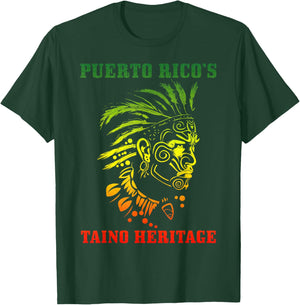 Taino Warrior Boriken T-Shirt - T-Shirt | Forest