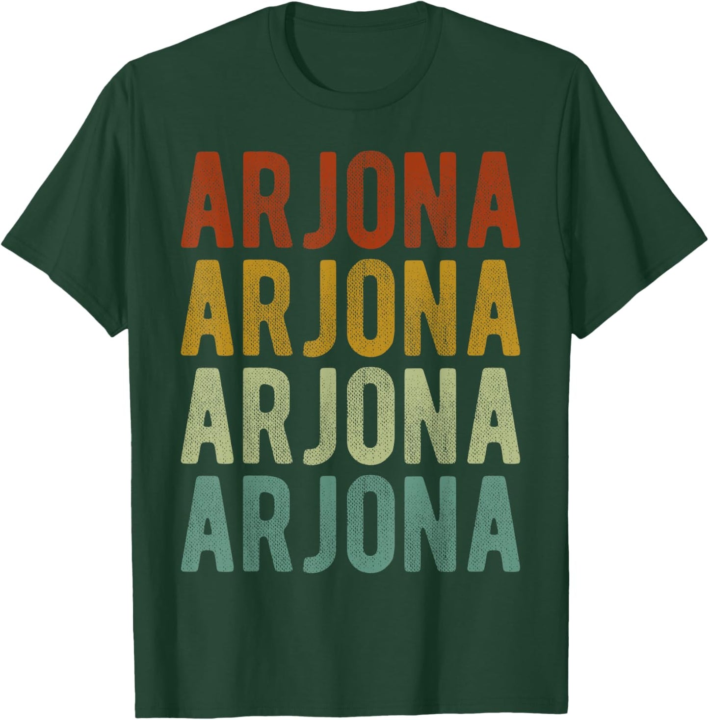Arjona City Colombia Retro Vintage T-Shirt - T-Shirt | Forest