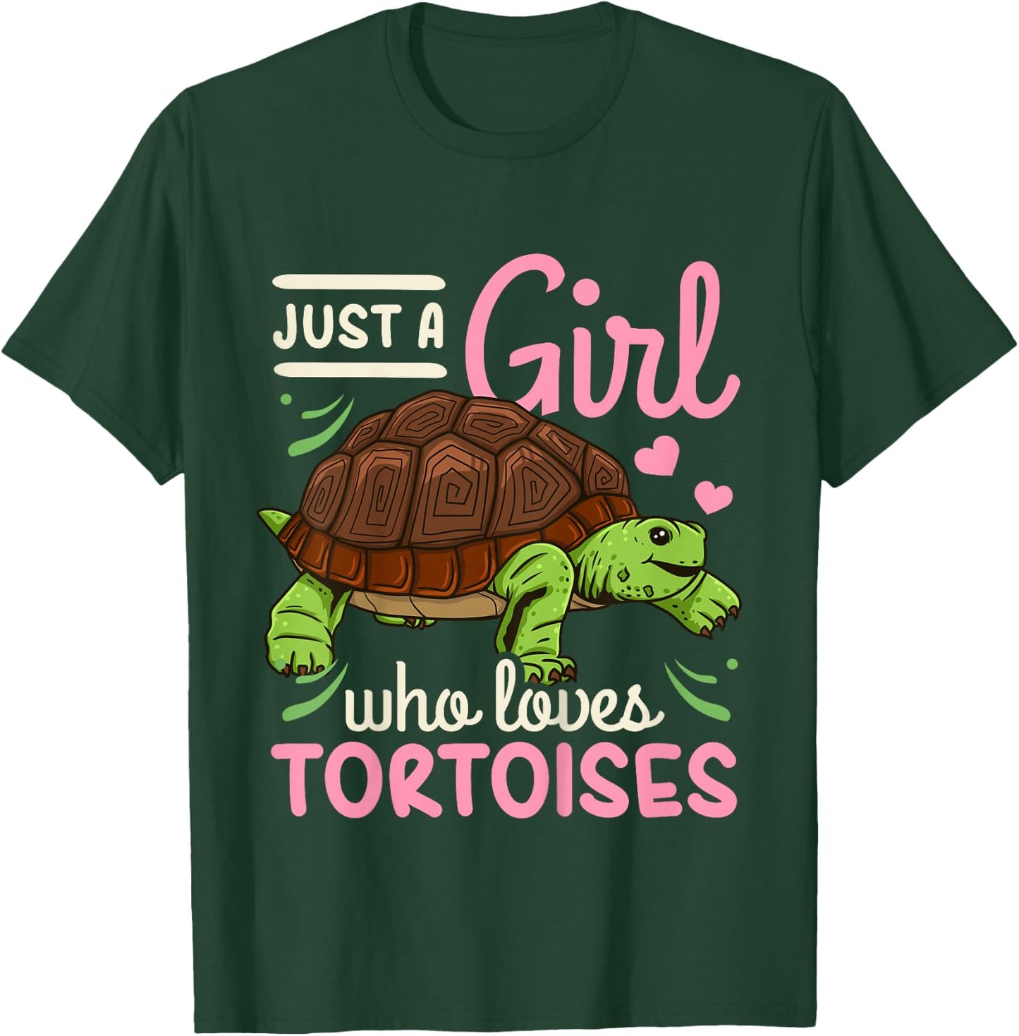 Kids Tortoise Just A Girl Who Loves Tortoises T-Shirt - T-Shirt | Forest
