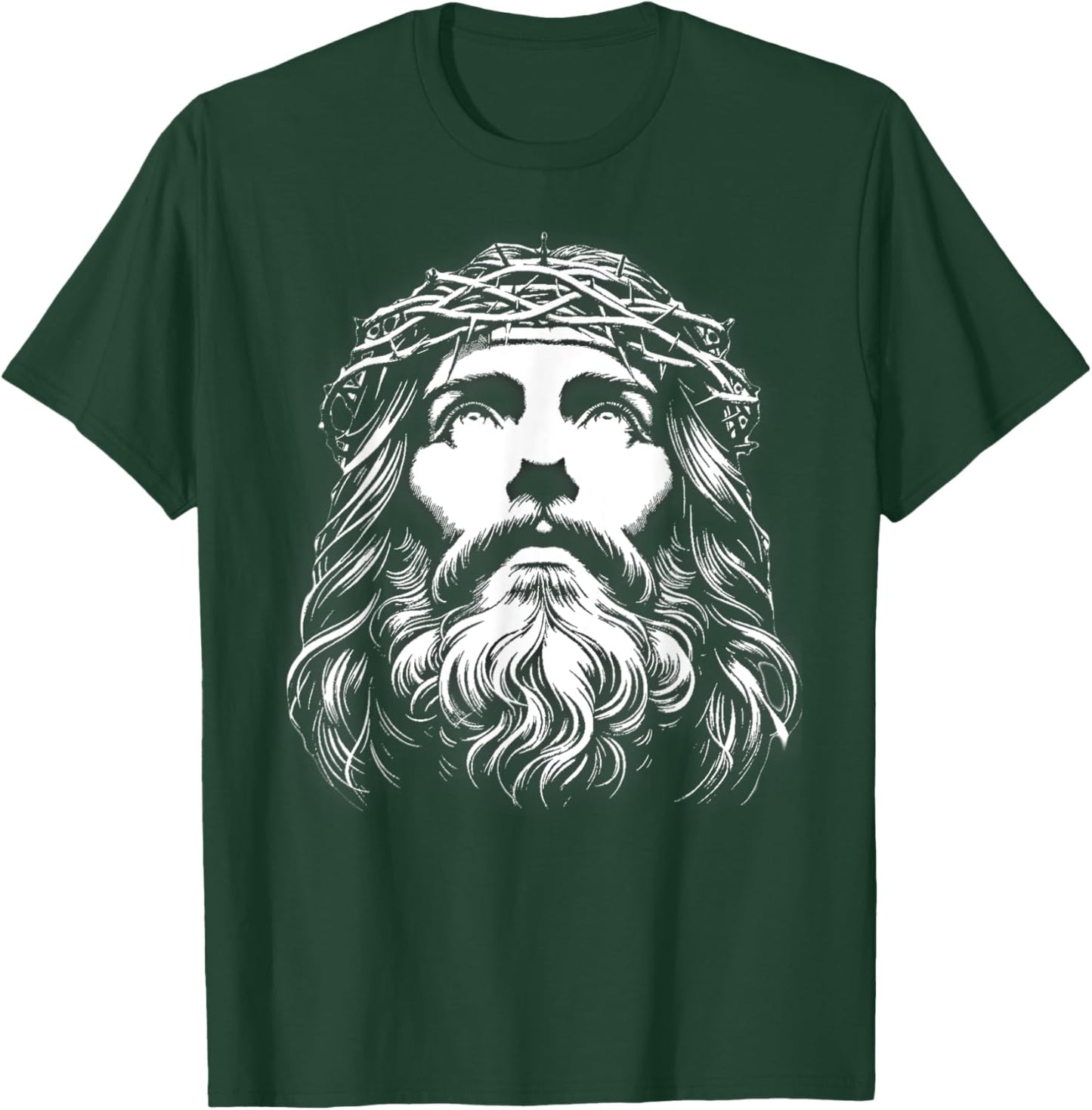 Face of Jesus Catholic T-Shirt - T-Shirt | Forest