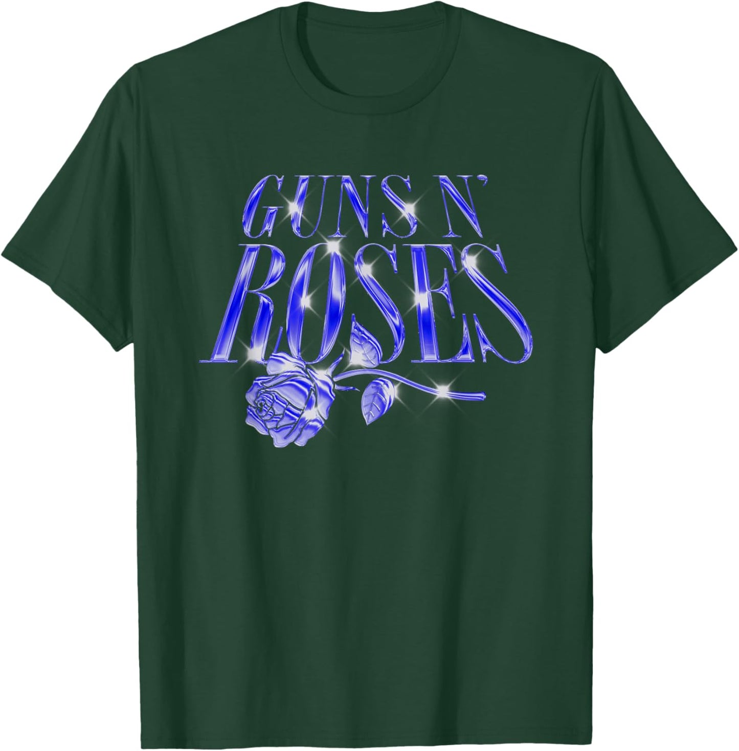 Official Guns N' Roses Chrome Logo T-Shirt - T-Shirt | Forest