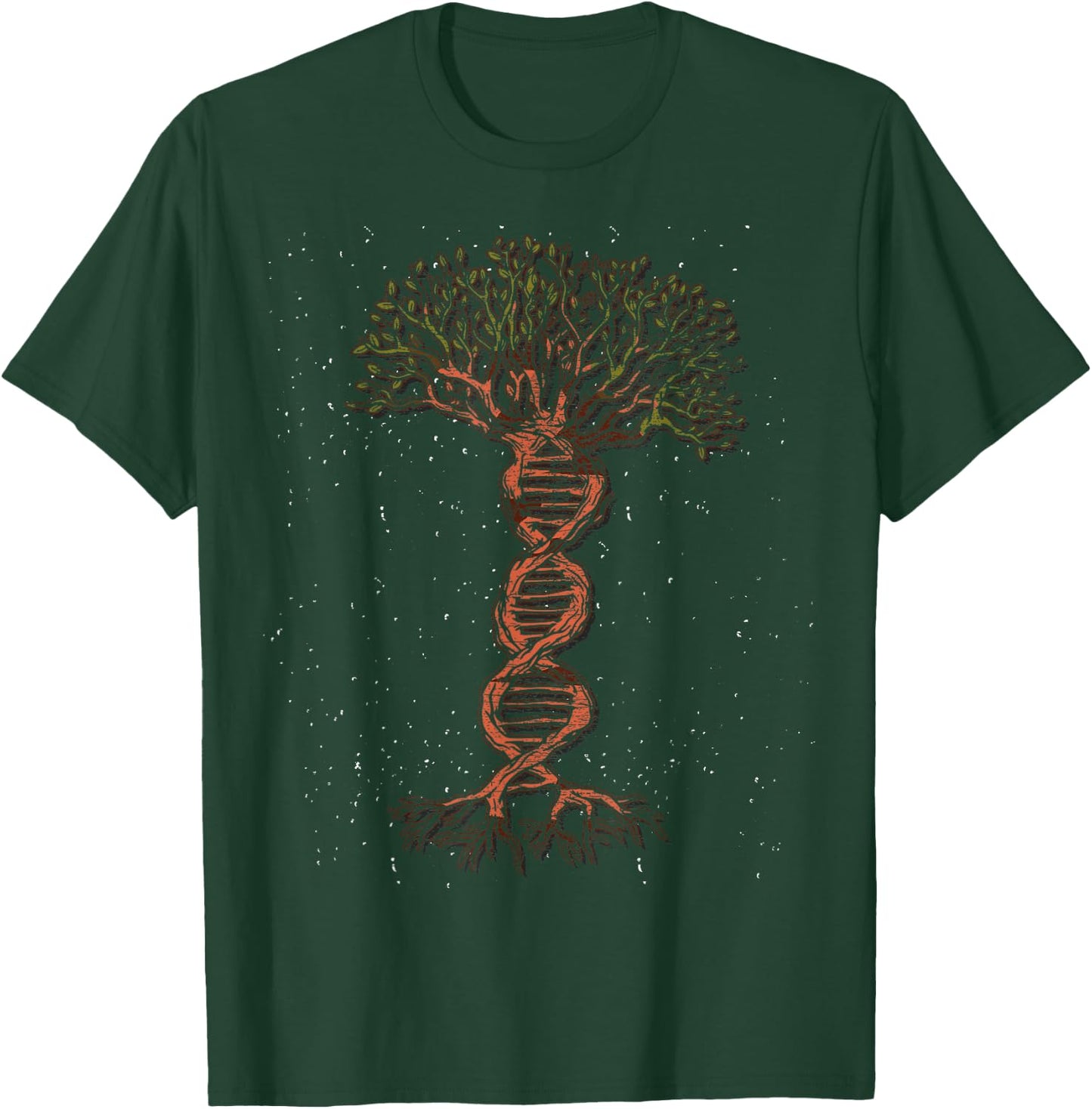 Nature DNA Tree Plants Lab Chemistry Biology T-Shirt - T-Shirt | Forest