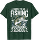 Teen Boys Fishing Shirt Forced to Go to School Bass Fish T-Shirt - T-Shirt | Forest